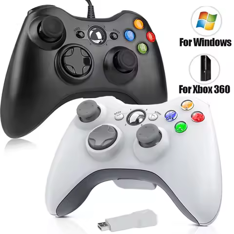 Xbox 360 Wired Controller For Xbox 360 PC Windows 10/8.1/8/7 Game Handle Double Shock Games Gamepad 