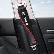 Car Seat Belt Strap Shoulder Pad for Mazda CX-3 CX-4 CX-5 Atenza Mazda 2 Mazda 6 Carbon Fiber Automotive Safety Seat Belt Cushion Interior Accessories