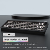 Mathew Tech AL65 Aluminum Mechanical Keyboard Kit 3-mode Full CNC Mechanical Keyboard Gasket RGB Gaming Keyboard