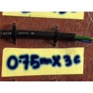 Fajar 0.75mm X 3C TRS Cable (selling in meter)