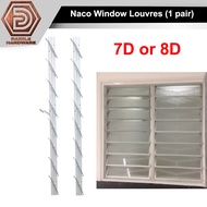 [1 unit = 1 pair] Naco window louvres 7D / 8D Window opener adjuster besi tepi tingkap nako