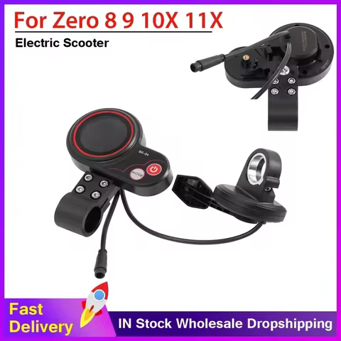 QS - S4 LCD Display & Thumb Throttle Kit for Zero9/8X/10/10X/11X E - Scooter QS-S4 Display Accessori