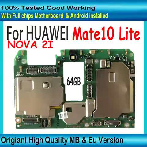 100% Original For Huawei MATE 10 LITE Motherboard Unlocked Mainboard Full chips Logic board For Huaw