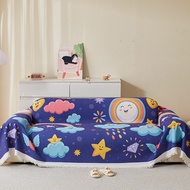 ins Windproof Cat Scratch Sofa Cover Cloth Universal for All Seasons Non-Slip Sofa Slipcover Full Co
