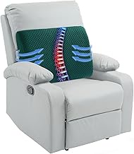 HOMBYS Lumbar Support Pillow for Recliner Chair, Memory Foam Back Support Cushion for Elderly,Extra Large Lumbar Support Pillow with Extension Straps, Thick Backrest for Home Reading,20x14x5 in