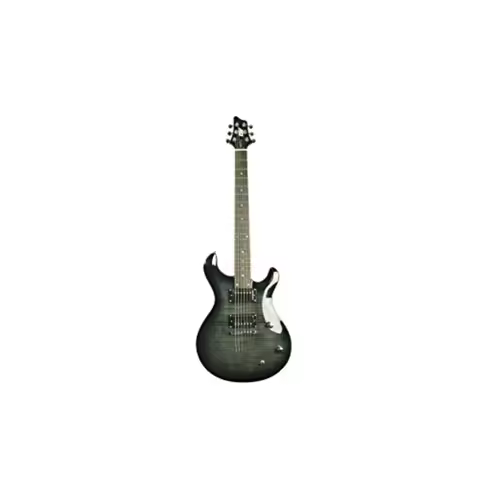 6 String IP-350 TBK PRS Solid-Body Electric Guitar Trans Black