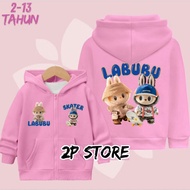 YG Latest Children's Zipper Jacket LABUBU SKETER From Ages 2-3-4-5-6-7-8-9-10-11-12-13-Years/ Latest
