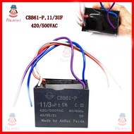 CBB61-P capacitor 11/3UF C.P2 420/500V Sharp washing machine capacitor 11+3UF，Double tub washing mac