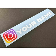 IG CUSTOM NAME CAR STICKER KERETA