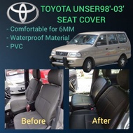 TOYOTA UNSER 1998-2003 SEAT COVER (3mm and 6mm) waterproof material and comfortable