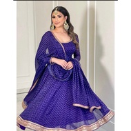 Fox Georgette Printed Gown