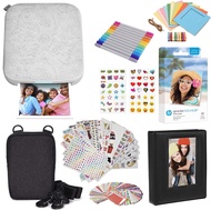 Sprocket 3x4 Instant Photo Printer - Kit: 20 Pack Zink Paper, Case, Photo Album, Markers, Sticker Se