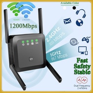 1200Mbps 5GHz 2.4GHz Dual-Band Wifi Range Extender Wi-Fi Amplifier Router