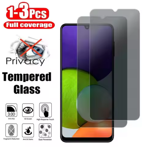 1-3Pcs Privacy Tempered Glass Screen Protector For vivo Y15A Y55 Y52 Y15S Y20 2020 2021 Y76 Y76S 5G
