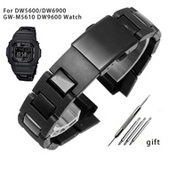 Casio G-SHOCK DW-5600 DW6900 DW9600 GW-M5610 Black Plastic Strap Stainless Steel Buckle Men Bracelet