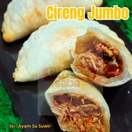 Jumbo Cireng filled with spicy shredded chicken / snacks / food / mbanana snacks