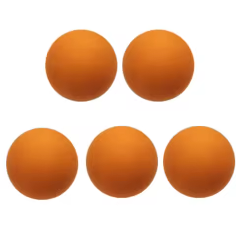 5pcs Rubber Material Squash Ball 6 cm Diameter Round Shape Rubber Squash Training Ball Hollow Struct