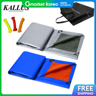 Kallos Large Waterproof Tarp 2m X 3m Tarpaulin Waterproof Tarp Tent Event Use Double-Sided