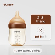 Bình tập hút Thyseed Bình sữa Thyseed PPSU cao cấp tập hút chống sặc chống đầy hơi cho trẻ sơ sinh c