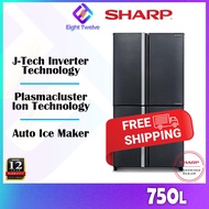[FREE DELIVERY] SHARP Fridge Avance MultiDoor Inverter Refrigerator 700L 750L Peti Sejuk | Anti-bact