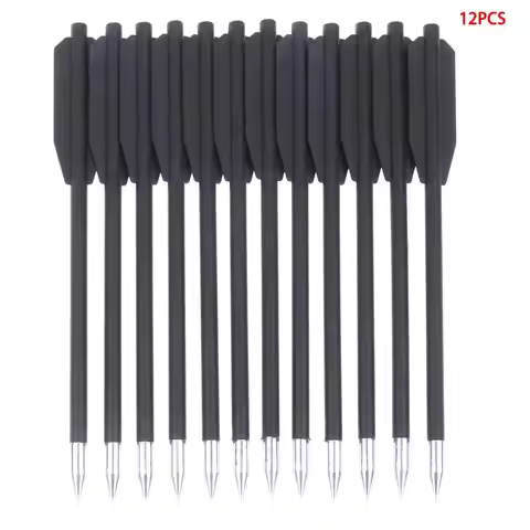 ♛12PCS Black Dart Set Rubber Band Slingshot Special Accessories Arrows Short Arrows Set 168 Arrow Sh