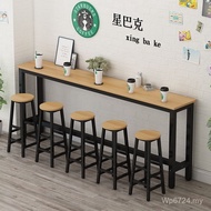 Bar Bar Table Long Bar Table Dining Table Rectangular Milk Tea Shop Household Wall Narrow Table High