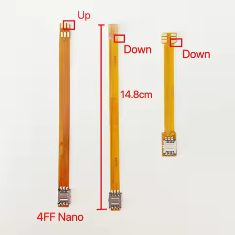 Sim Card Nano 4FF Converter to Nano 4FF Sim Usim Card Vertical 4FF Adapter Conversion fpc Extension 