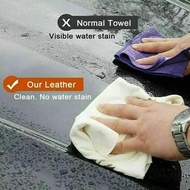 Chamois Leather Cleaning Cloth Car Washing Towel Water Absorbent Rag 40*60cm Suitable For O4h2
