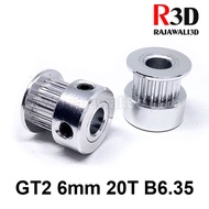 GT2 TIming Pulley 20 teeth bore 6.35mm belt 6mm
