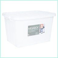 Landmark Mega Storage Box Plastic Container Organizer Rack 95L Clear