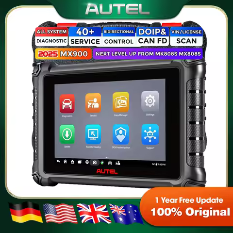 Autel MaxiCheck MX900 Car Diagnostic Scanner CAN FD/DoIP Android 11 Based Bi-Directional Control Sca