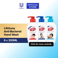 [Bundle of 6] Lifebuoy Anti-Bacterial Hand Wash 200ml