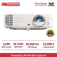 ViewSonic PX748-4K 4000 ANSI Lumens 4K Home Projector