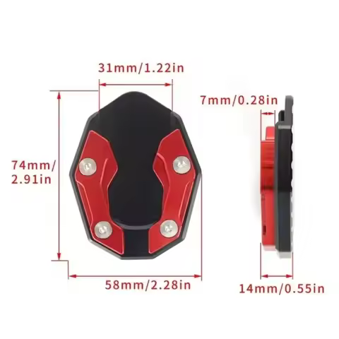 For Nmax AEROX155 Nvx155 XMAX 250 300 Nmax 155 Nmax Accessories Kickstand Side Stand Extension Pad E