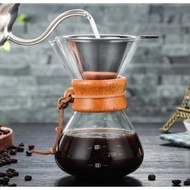 Chemex Style 400 ml V60 Metal Dripper Set Coffee Server Tool V60 Pour Over