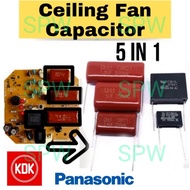 (1SET)BM Ceiling fan capasitor Panasonic KDK Ceiling Fan Condenser Capacitor 1.8uF 2.4uF 5uF 0.1uF 0
