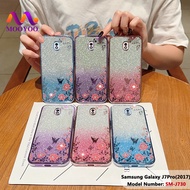 Case Samsung Galaxy J7 Pro 2017 Floral Soft Casing Blink Phone Cover For Samsung J7Pro J730 SM-J730