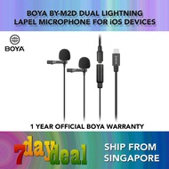 BOYA BY-M2D iP Dual Lapel Lavalier Microphone (For Phone)