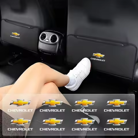 Car Styling Seat Back Anti-kick Pad PVC Stickers For Chevrolet Equinox Silverado Trailblazer Bolt Cr