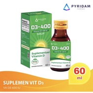 D3 400IU syrup 60 ML (supplement to meet vitamin D3 needs)