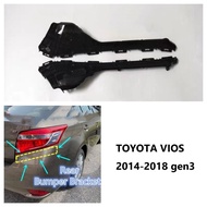 (bochang)a pair（left and right）TOYOTA VIOS gen3 2014 2015 2016 2017 2018 Rear Bumper Side Bracket support