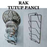 Pot lid rack, pot lid holder