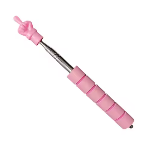 Teacher Pointer Stick Touch Screen Telescopic Classroom Pointer Finger Stainless Steel Kindergarten