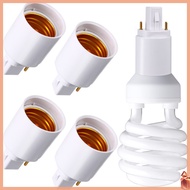 4 Pcs G24d to E27 Adapters Double Pin Light Bulb Sockets Extenders Lamp Accessories dliyuanai