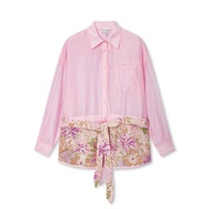 Juicy Couture | เสื้อปะติดปะต่อกันด้วยผ้าลิโอเซลล์และงานปัก