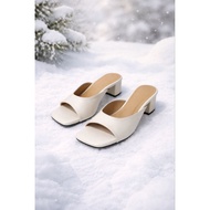 ((. 102 YY) Hills Kokop Plain Sandals 5cm High Women's Simple Cool Elegant