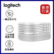 Logitech - WAVE KEYS 人體工學鍵盤-珍珠白色 #920-012282  ︱無線鍵盤