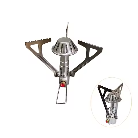 1Pc Portable Stove Ultra Light Hiking Stove Backpacking Stove Mini Camping Stove Gas Cooker Stainles