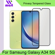 Privacy Tempered Glass Screen Protector Full Screen Coverage for Samsung Galaxy A31, A32 5G, A33 5G,