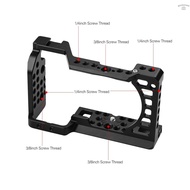 Sony A6000 Camera Cage Rig Aluminum Alloy Cage with Cold Shoe Mount ARRI Locating Hole 1/4 3/8 Threa
